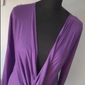 Tahari purple open cardigan BNWT